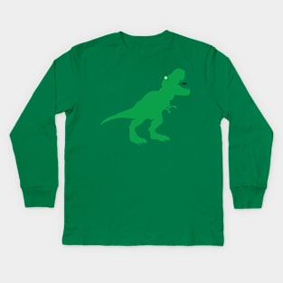 Minimalist T-Rex Kids Long Sleeve T-Shirt